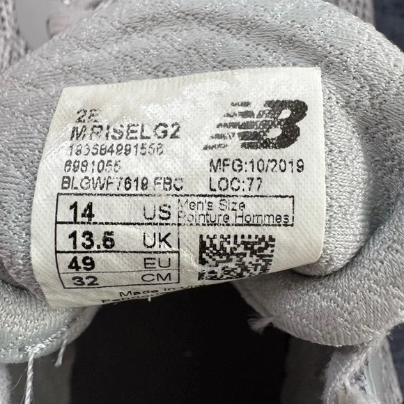 New Balance Fresh Foam Rise Running Shoes Gray Orange Men’s Size 14 Lightweight - Picture 7 of 7